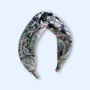 J Crew Twist headband in paisley satin